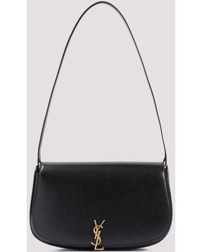 Saint Laurent Leather Hobo Demi Lune Shoulder Bag 